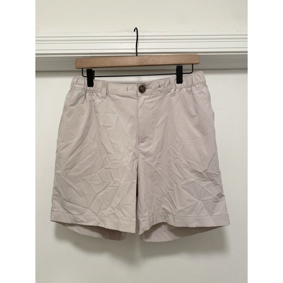 Chubbies Tan Shorts 6" Inseam Mens Size Large flat front Vacation Casual Khaki - Picture 1 of 9